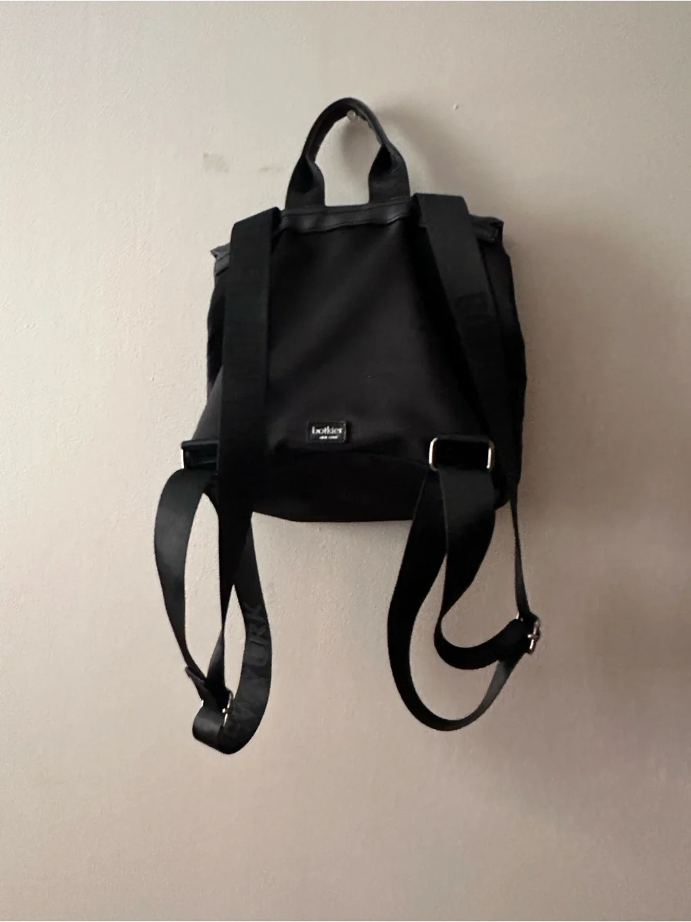 Botkier Black Mini Backpack with Flap